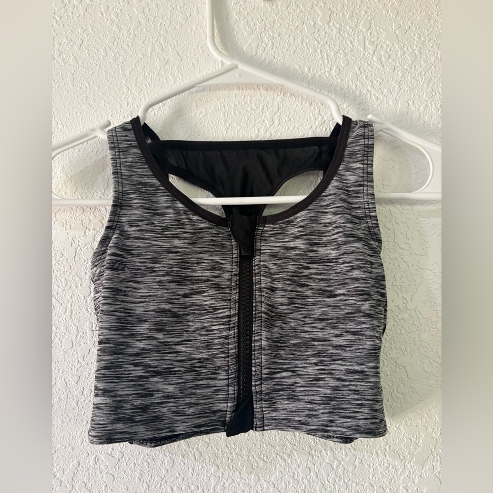 Ruby Ribbon Zip Sport Demiette Womens Bra Size 32